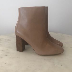 NWT Zara - Tan Leather Ankle Booties